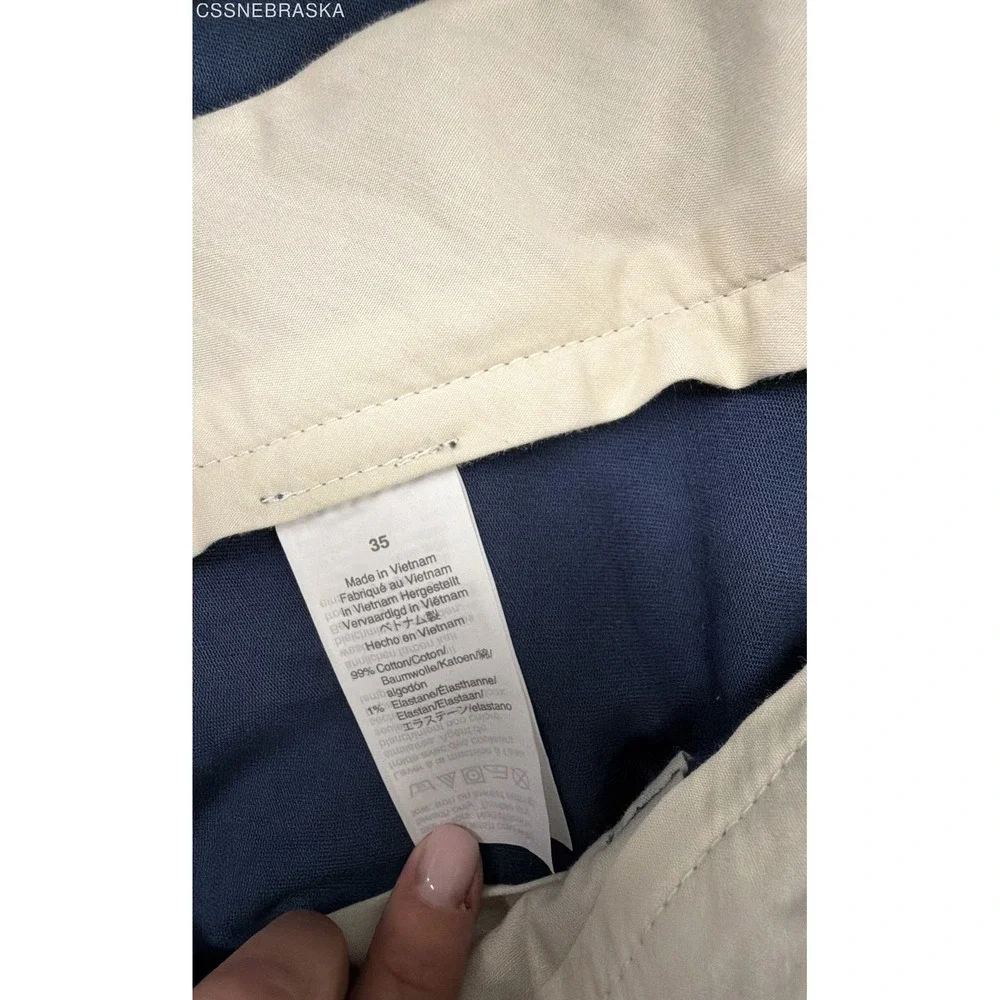 J.Crew Men's Navy Blue Flamingo Print Chino Shorts 9